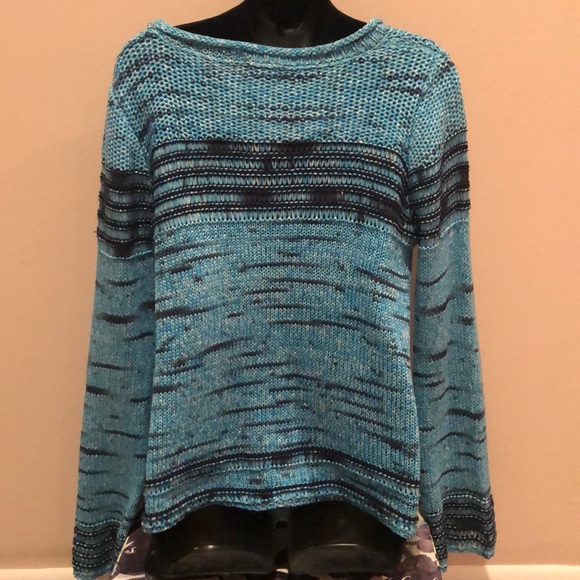 Aqua sweater - Picture 3 of 4
